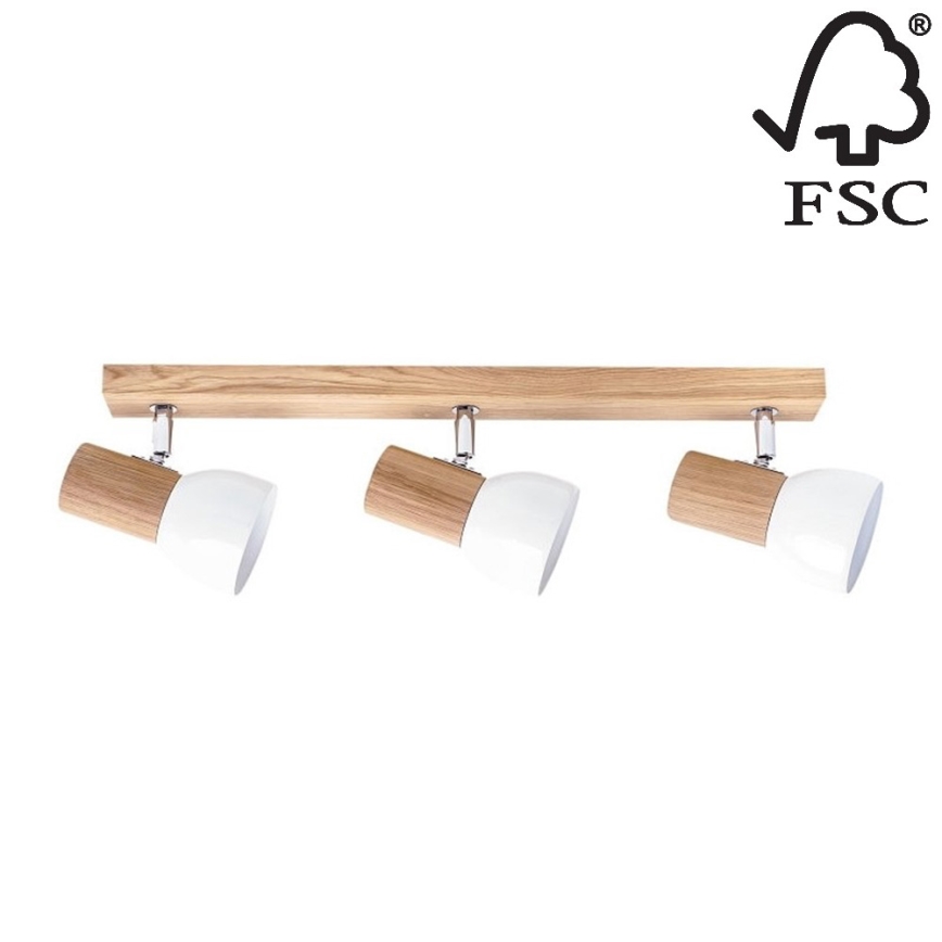 Kohdevalo SVENDA 3xE27/60W/230V tammi - FSC-sertifioitu
