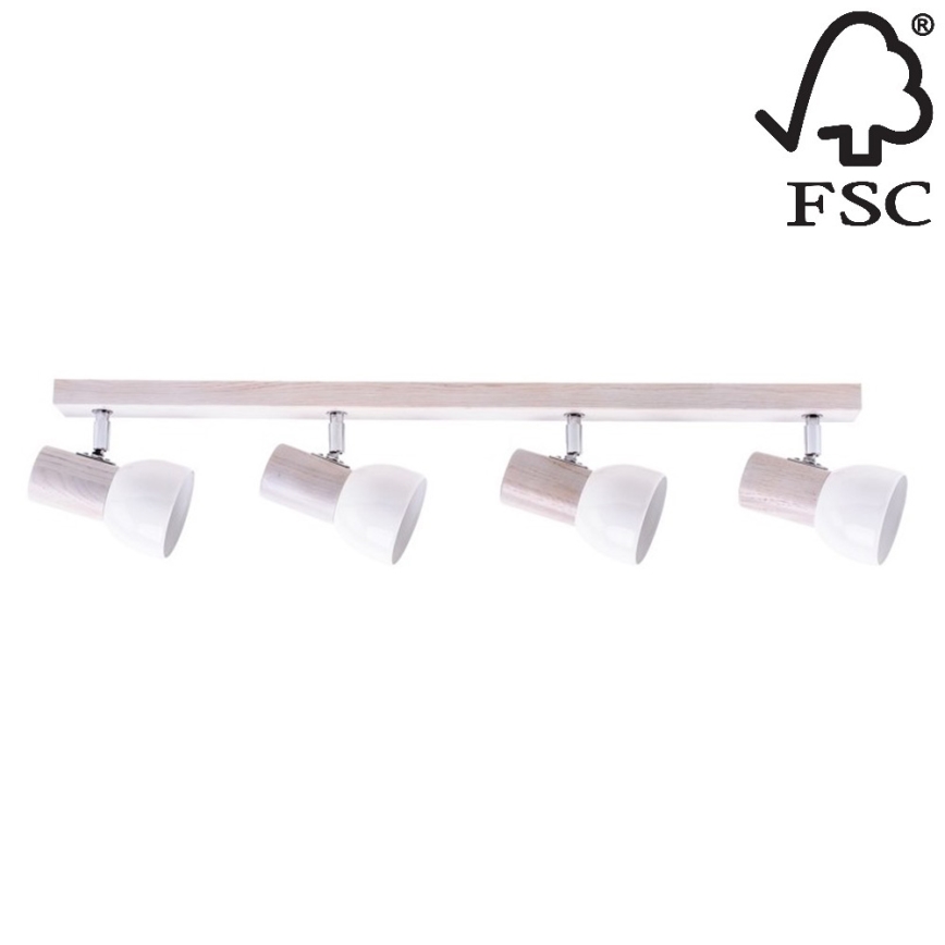 Kohdevalo SVENDA 4xE27/60W/230V tammi - FSC-sertifioitu