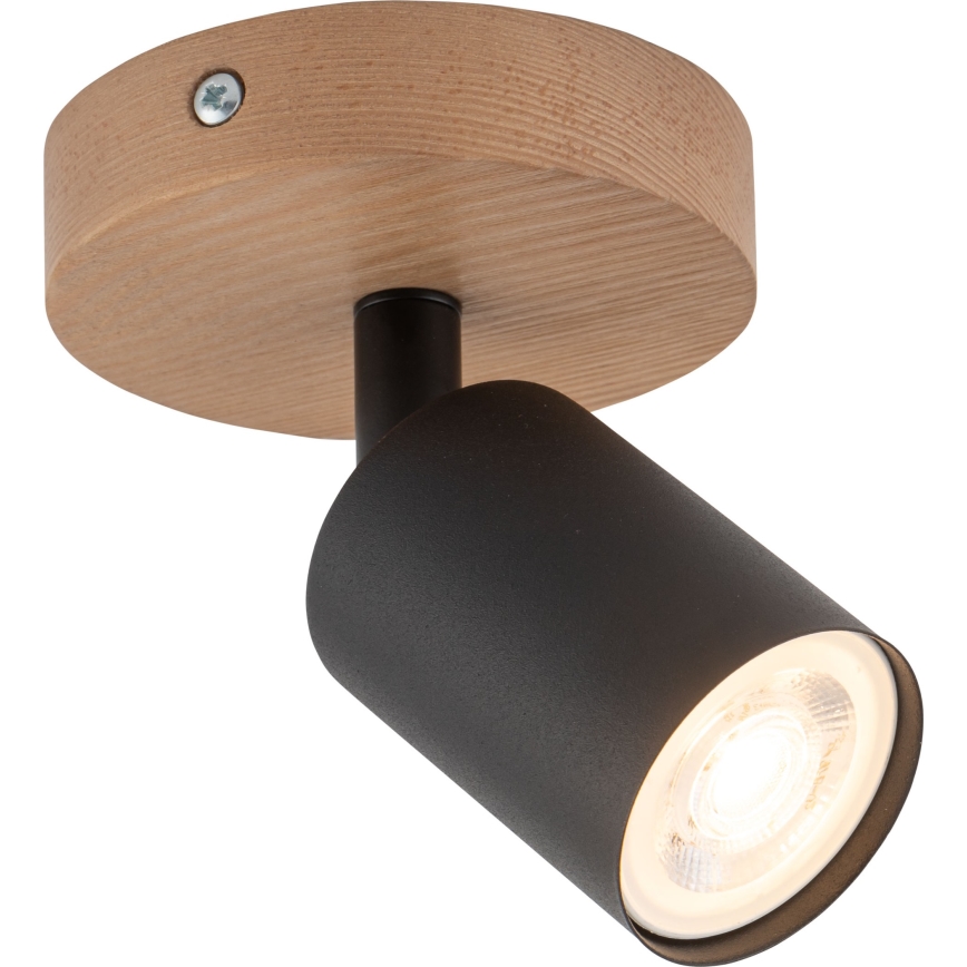 Kohdevalo TOP WOOD 1xGU10/10W/230V musta/puu