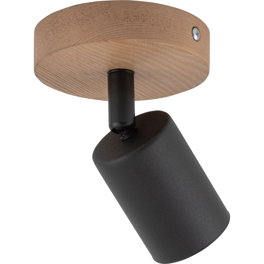 Kohdevalo TOP WOOD 1xGU10/10W/230V musta/puu