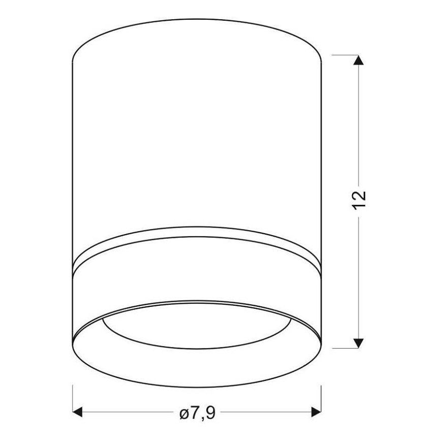 Kohdevalo TUBA 1xGU10/15W/230V valkoinen