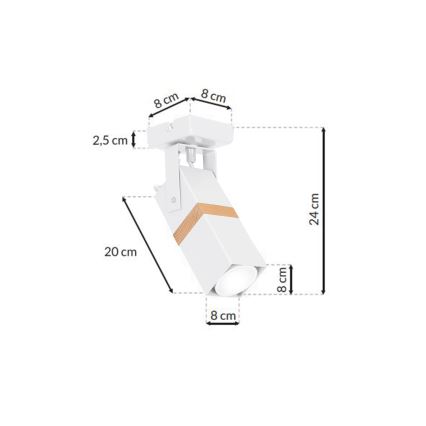 Kohdevalo VIDAR 1xGU10/25W/230V