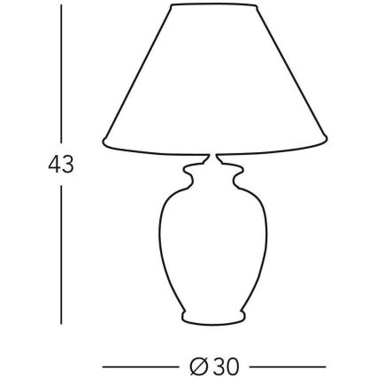 Kolarz 0014.73.6 - Pöytävalaisin TLAVORIO 1xE27/100W/230V
