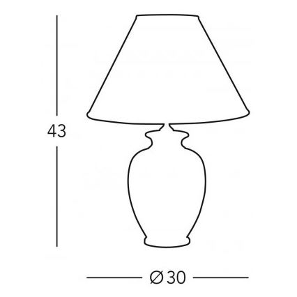 Kolarz 0014.73.7 - Pöytävalaisin BORDEAUX 1xE27/100W/230V