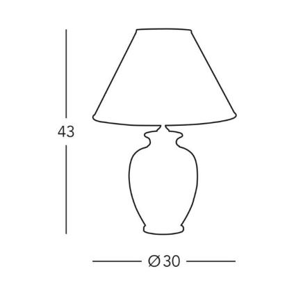 Kolarz 0014.73 - Pöytävalaisin GIARDINO 1xE27/100W/230V