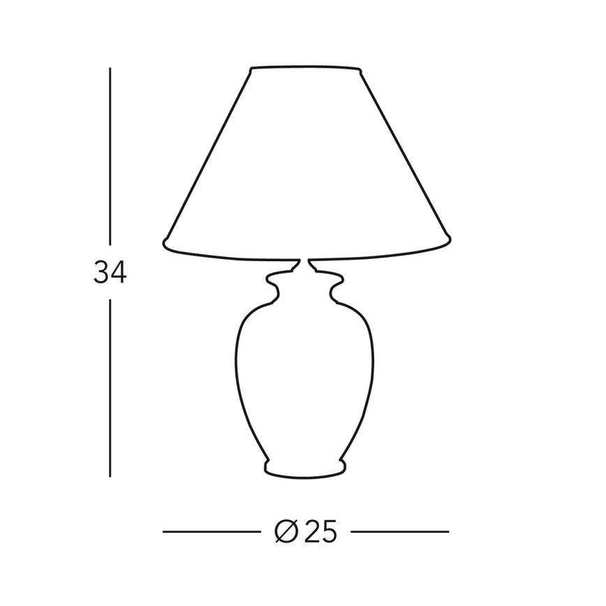 Kolarz 0014.73S - Pöytävalaisin GIARDINO 1xE27/60W/230V