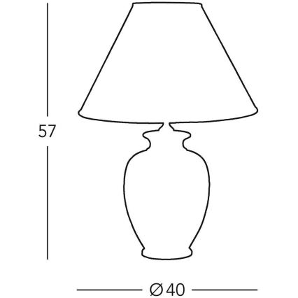 Kolarz 0014.74.3 - Pöytävalaisin GIARDINO 1xE27/100W/230V