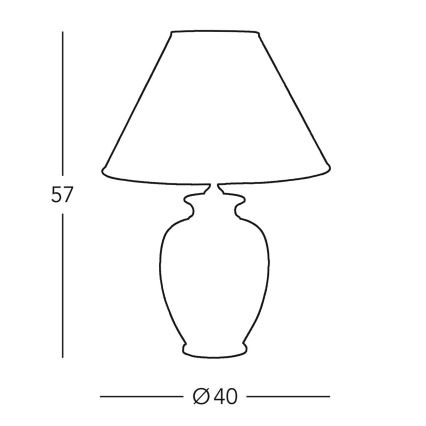 Kolarz 0014.74.4 - Pöytävalaisin GIARDINO 1xE27/100W/230V beige