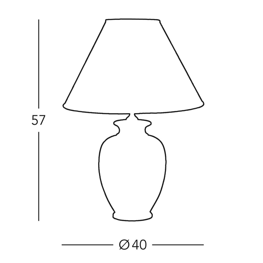 Kolarz 0014.74.4 - Pöytävalaisin GIARDINO 1xE27/100W/230V beige