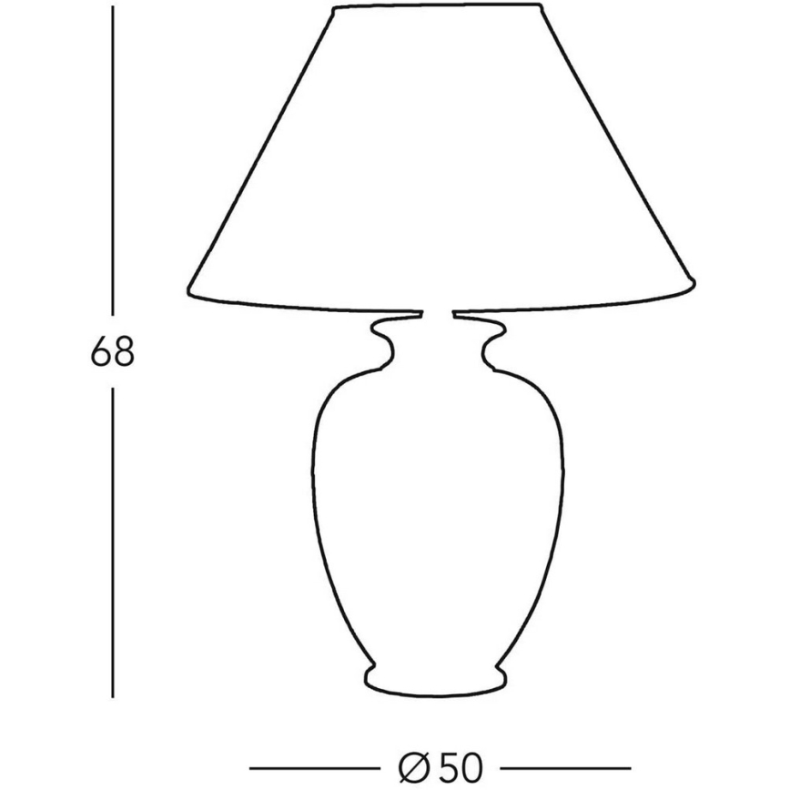 Kolarz 0014.75 - Pöytävalaisin GIARDINO 1xE27/100W/230V