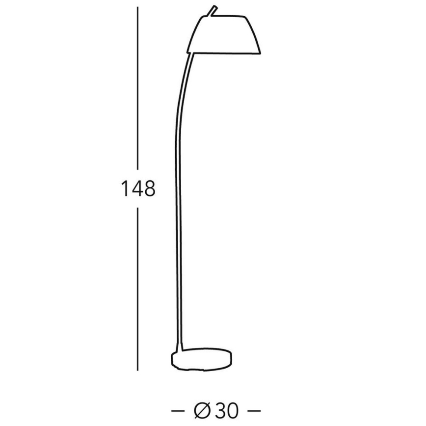 Kolarz 0051.41.6 - Lattialamppu MALMÖ 1xE27/60W/230V