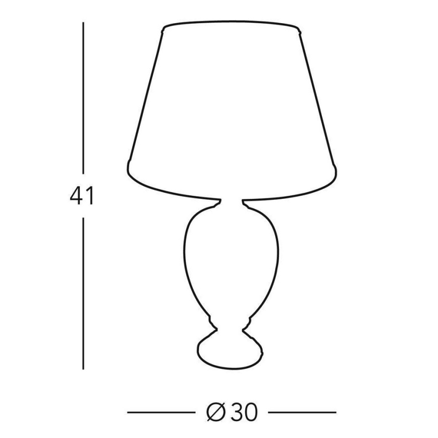 Kolarz 0094.70S - Pöytävalaisin DAMASCO 1xE27/60W/230V