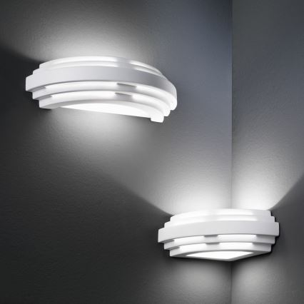 Kolarz 0290.61E - Seinävalaisin STIEGEL 1xG9/60W/230V valkoinen