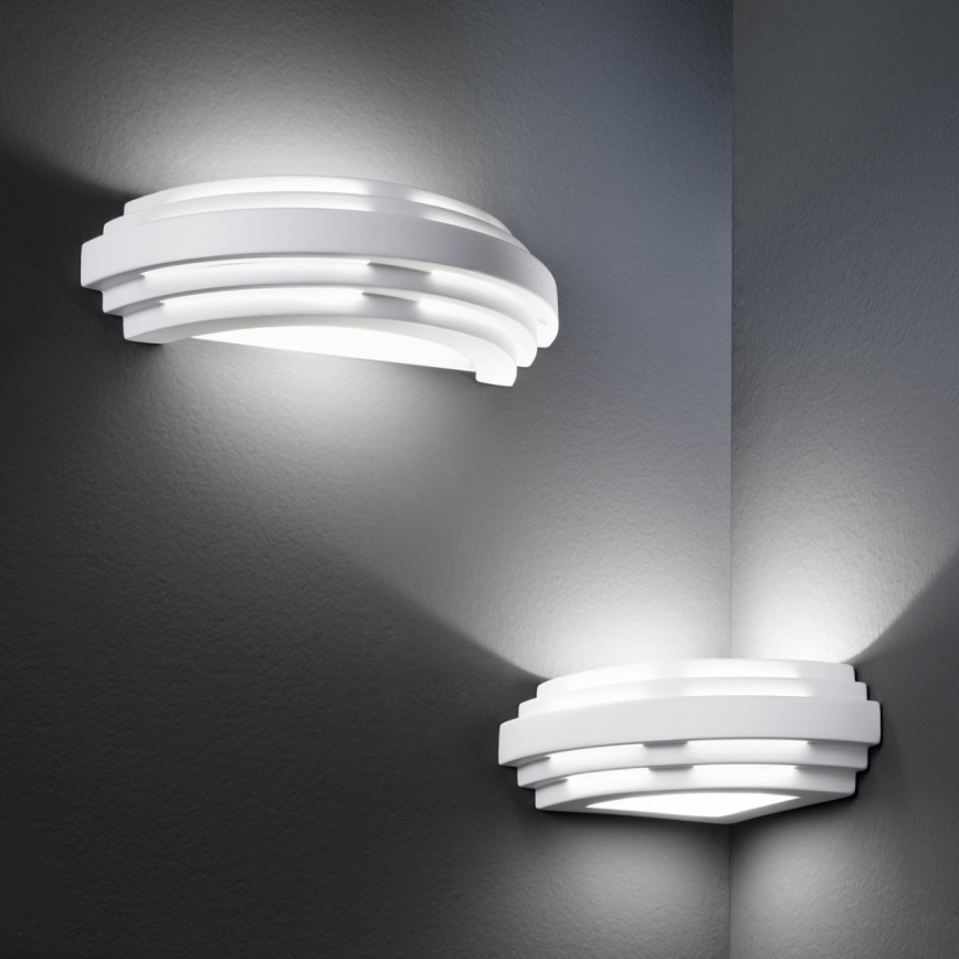 Kolarz 0290.61E - Seinävalaisin STIEGEL 1xG9/60W/230V valkoinen