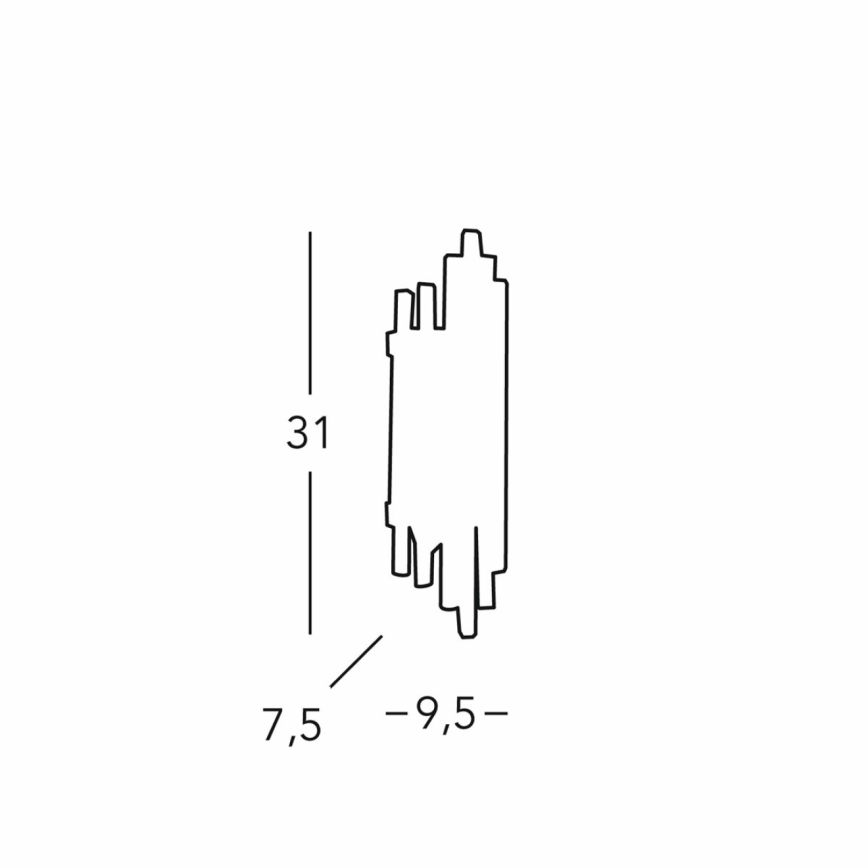 Kolarz 0342.62S.5 - Seinävalaisin ONTARIO 2xE14/40W/230V 31 cm kiiltävä kromi
