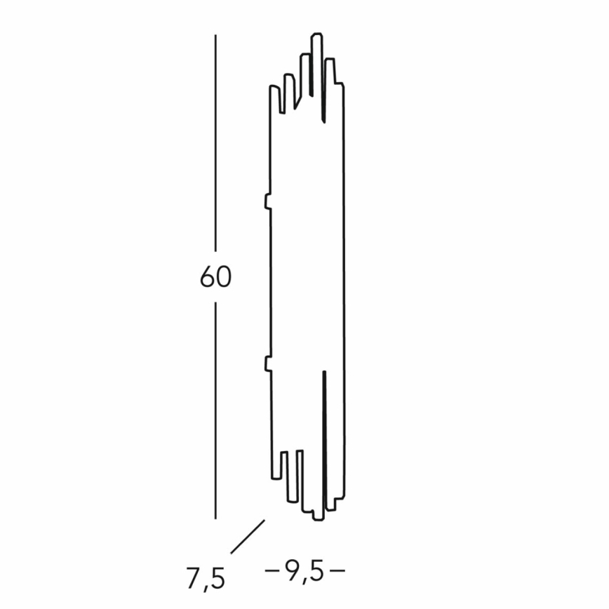 Kolarz 0342.63.3 - Seinävalaisin ONTARIO 3xE14/40W/230V 60 cm 24K kulta