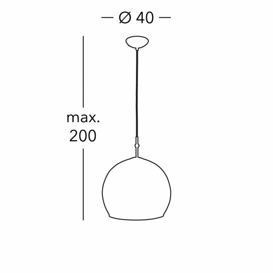 Kolarz 0392.31L.3.Ki.Au - Kattokruunu johdossa LUNA 1xE27/60W/230V 24K kulta