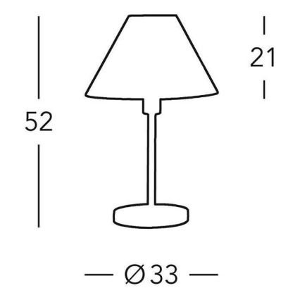 Kolarz 264.70.4 - Pöytävalaisin HILTON 1xE27/60W/230V