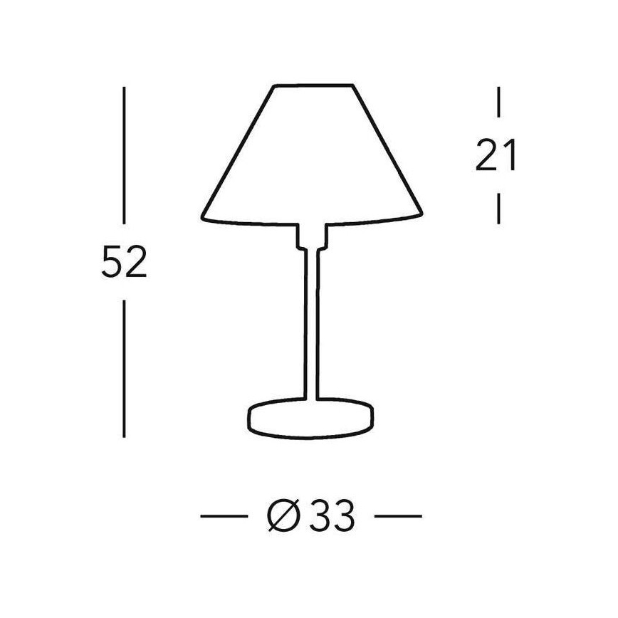 Kolarz 264.70.4 - Pöytävalaisin HILTON 1xE27/60W/230V