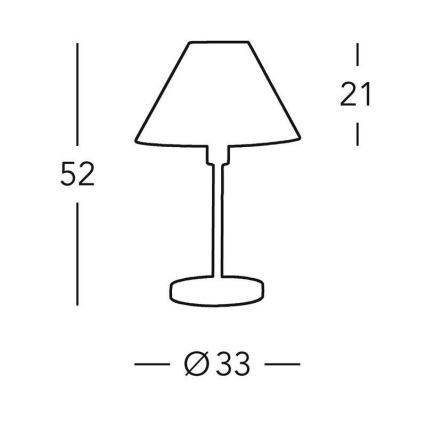 Kolarz 264.70.6 - Pöytävalaisin HILTON 1xE27/60W/230V