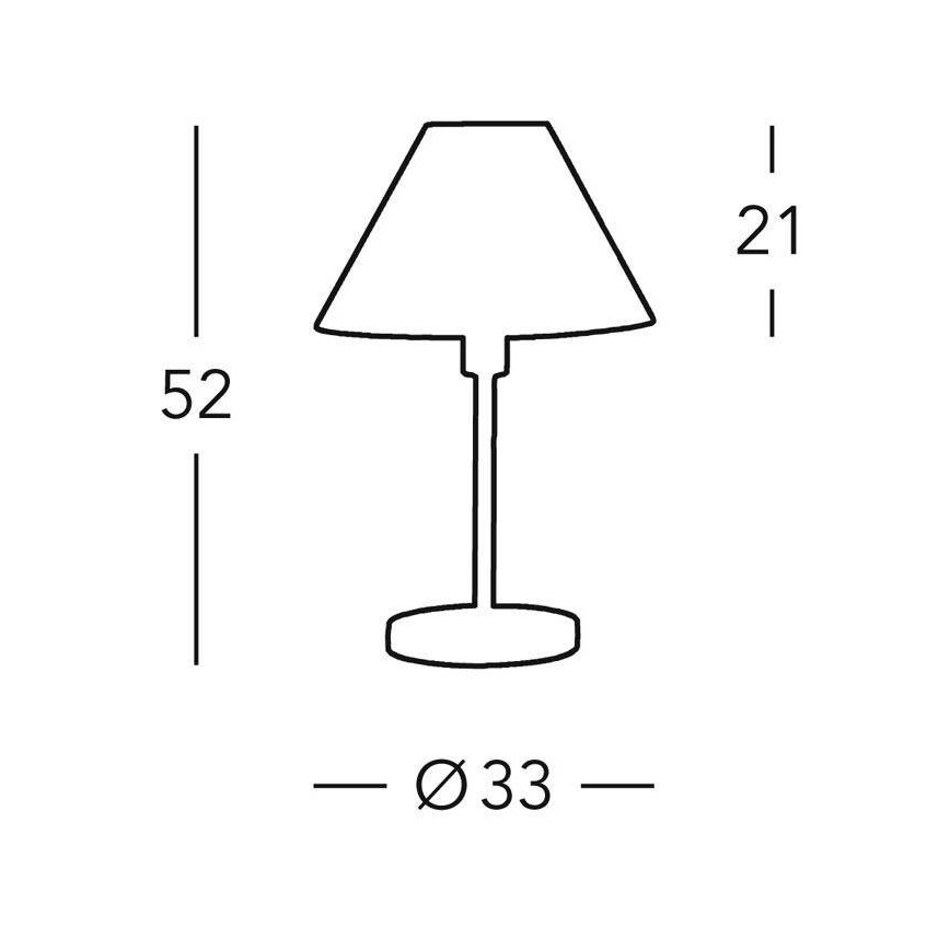 Kolarz 264.70.6 - Pöytävalaisin HILTON 1xE27/60W/230V