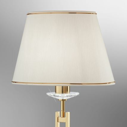 Kolarz 330.71.8C - Kristallipöytävalaisin IMPERIAL 1xE27/60W/230V kulta/beige