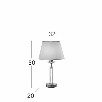 Kolarz 330.71.8C - Kristallipöytävalaisin IMPERIAL 1xE27/60W/230V kulta/beige