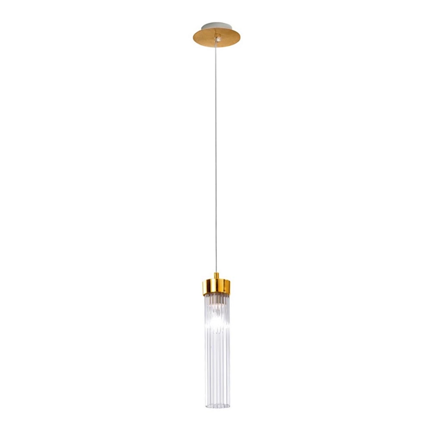 Kolarz 6009.30130 - Kattokruunu narussa RAGGIO 1xE14 / 25W / 230V 24K kulta