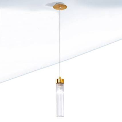 Kolarz 6009.30130 - Kattokruunu narussa RAGGIO 1xE14 / 25W / 230V 24K kulta