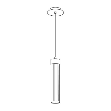 Kolarz 6009.30130 - Kattokruunu narussa RAGGIO 1xE14 / 25W / 230V 24K kulta
