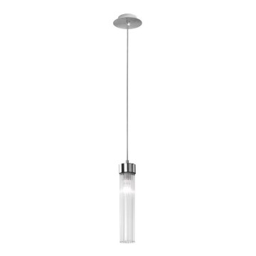Kolarz 6009.30150 - Kattokruunu narussa RAGGIO 1xE14 / 25W / 230V hopea