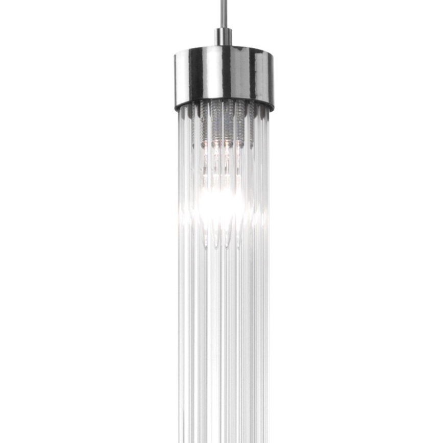 Kolarz 6009.30150 - Kattokruunu narussa RAGGIO 1xE14 / 25W / 230V hopea