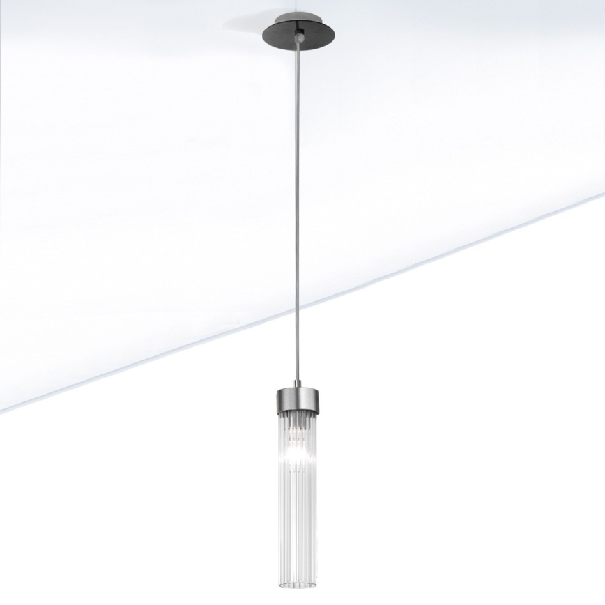 Kolarz 6009.30160 - Kattokruunu narussa RAGGIO 1xE14 / 25W / 230V mattakromi
