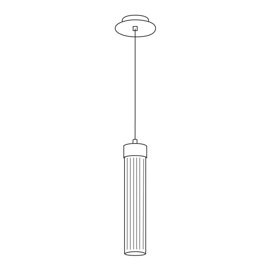 Kolarz 6009.30160 - Kattokruunu narussa RAGGIO 1xE14 / 25W / 230V mattakromi