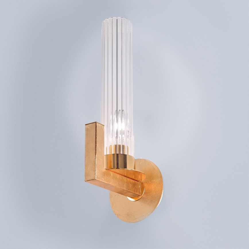 Kolarz 6009.60130 - Seinävalaisin RAGGIO 1xE14 / 25W / 230V 24K kulta