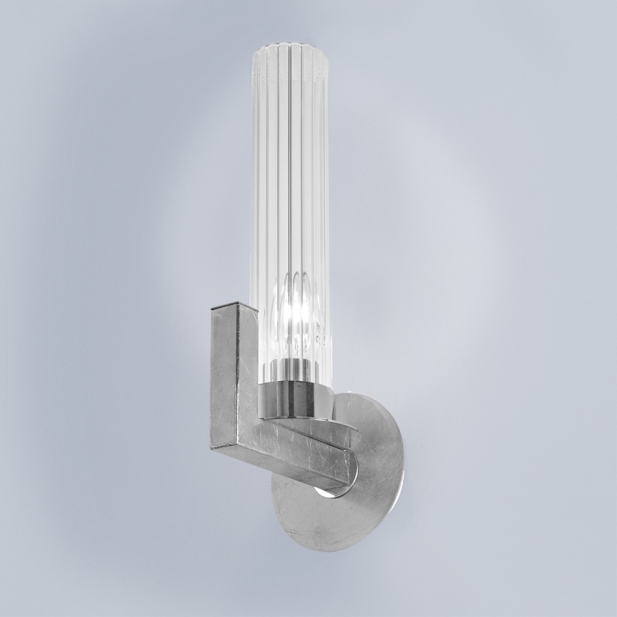 Kolarz 6009.60150 - Seinävalaisin RAGGIO 1xE14 / 25W / 230V hopea