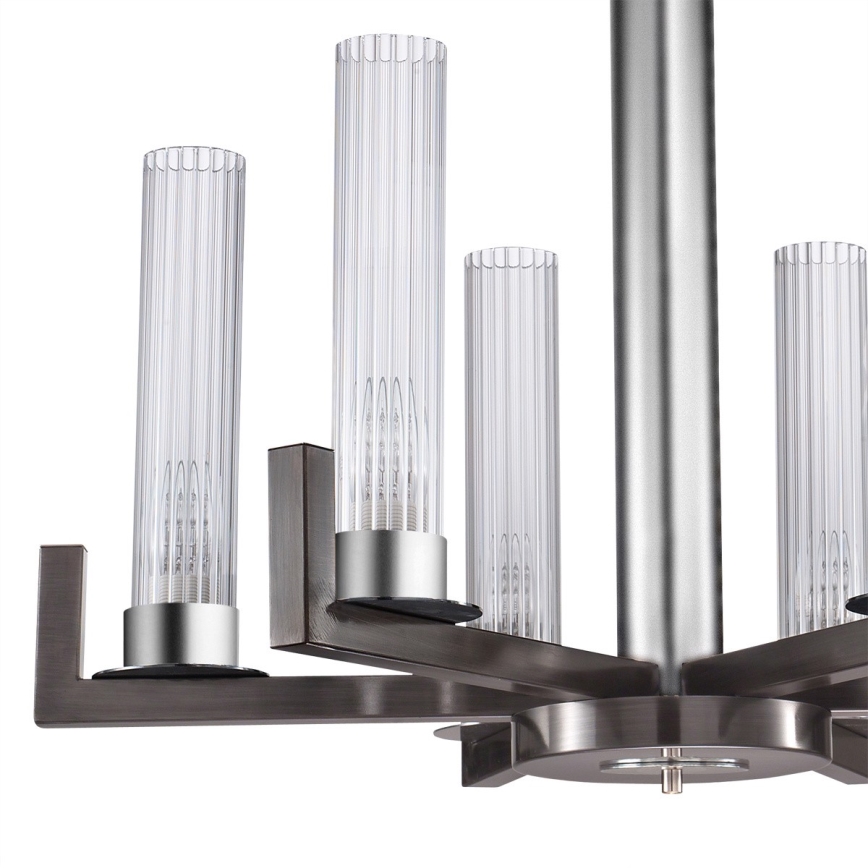 Kolarz 6009.80660 - Kattokruunu ketjulla RAGGIO 6xE14 / 25W / 230V mattakromi