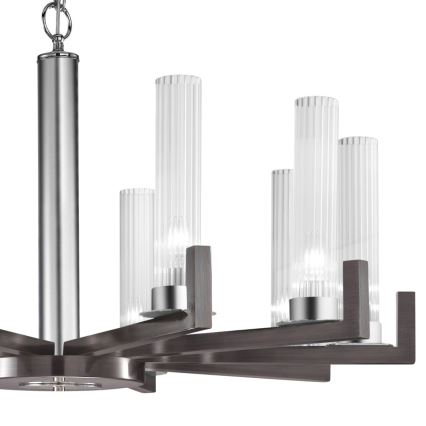 Kolarz 6009.81060 - Kattokruunu  narussa RAGGIO 10xE14 / 25W / 230V mattakromi