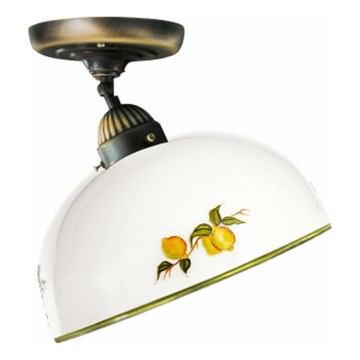 Kolarz 731.10.129 - Kiinteä kattokruunu NONNA 1xE27/75W/230V halkaisija 30 cm sitruunat