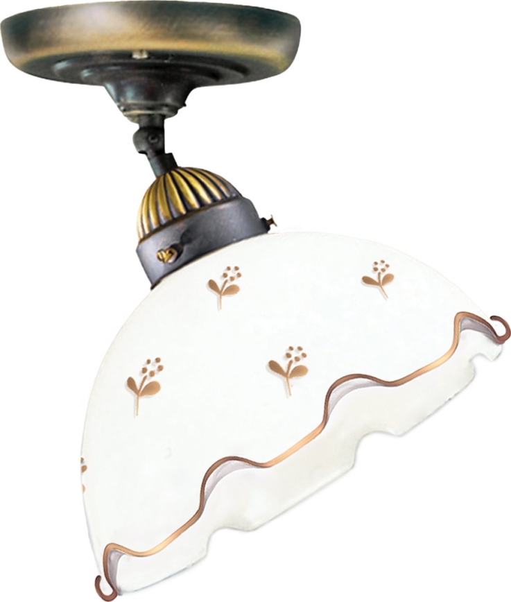 Kolarz 731.10.160 - Pintakiinnitteinen kattovalaisin NONNA 1xE27/75W/230V Ø 20 cm kukkakoriste ruusukulta