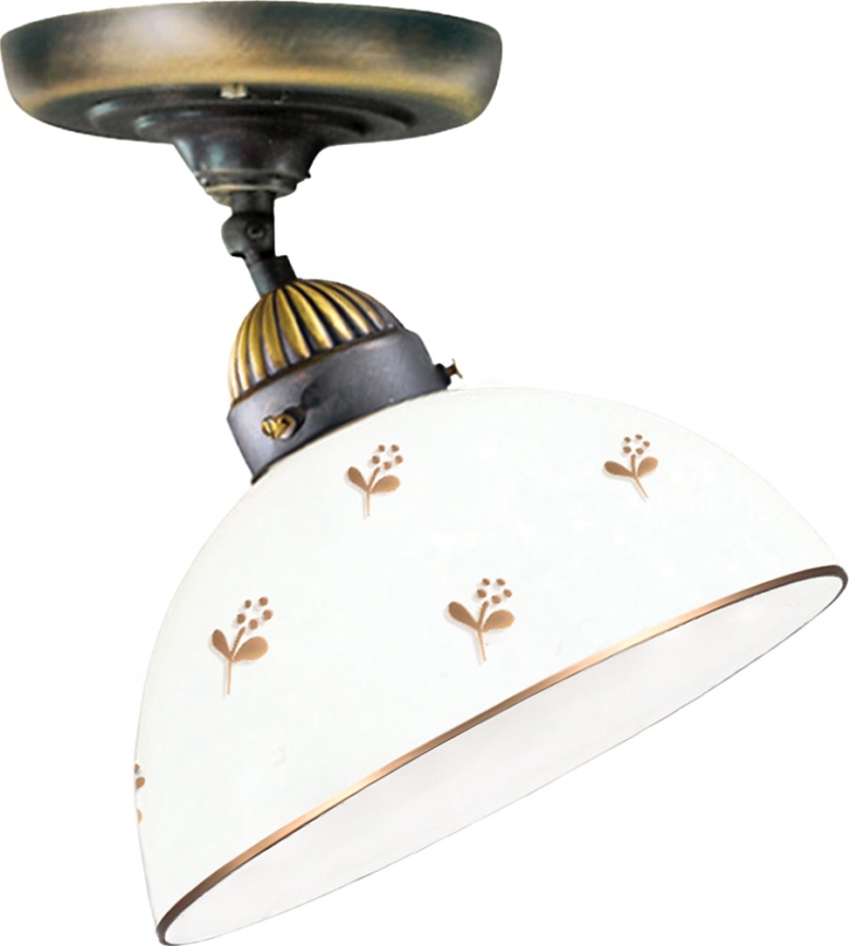 Kolarz 731.10.170 - Pintakiinnitteinen kattovalaisin NONNA 1xE27/75W/230V, halkaisija 20 cm, kukkakuosi, ruusukulta