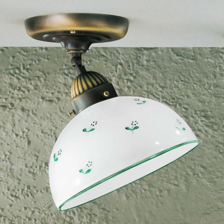 Kolarz 731.10.20 - Kiinteä kattokruunu NONNA 1xE27/75W/230V halkaisija 20 cm vihreä