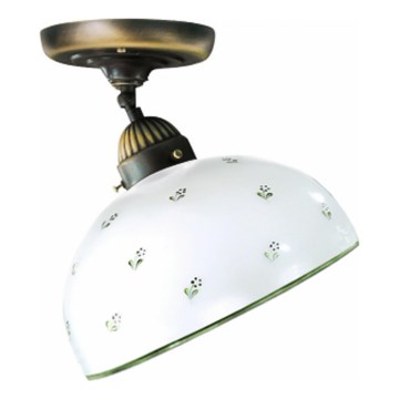 Kolarz 731.10.27 - Kiinteä kattokruunu NONNA 1xE27/75W/230V halkaisija 30 cm vihreä