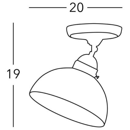 Kolarz 731.10.53 - Kohdevalo NONNA 1xE27/75W/230V