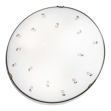 Kolarz 731.12.4.70 - Kattovalo NONNA 2xE27/60W/230V halkaisija 40 cm vihreä