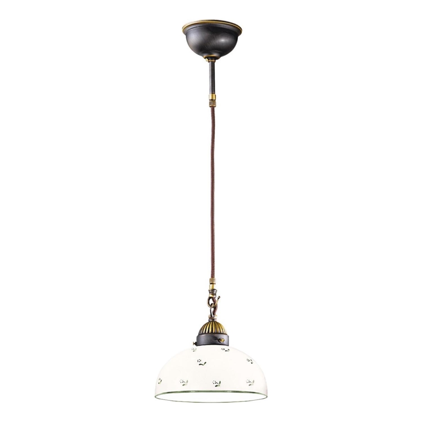 Kolarz 731.30.20 - Kattokruunu johdossa NONNA 1xE27/75W/230V halkaisija 20 cm vihreä