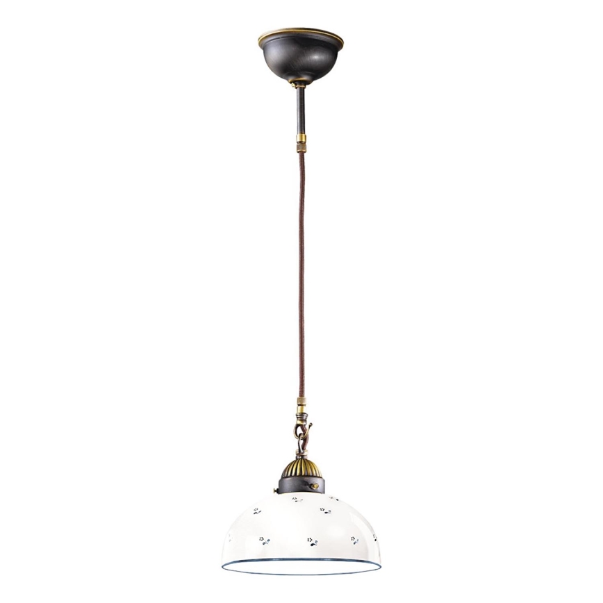 Kolarz 731.30.24 - Kattokruunu johdossa NONNA 1xE27/75W/230V halkaisija 30 cm sininen