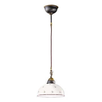 Kolarz 731.30.68 - Kattokruunu johdossa NONNA 1xE27/75W/230V halkaisija 30 cm punainen