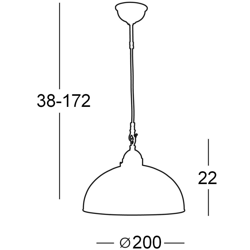 Kolarz 731.30.73 - Kattokruunu narulla NONNA 1xE27/75W/230V valkoinen