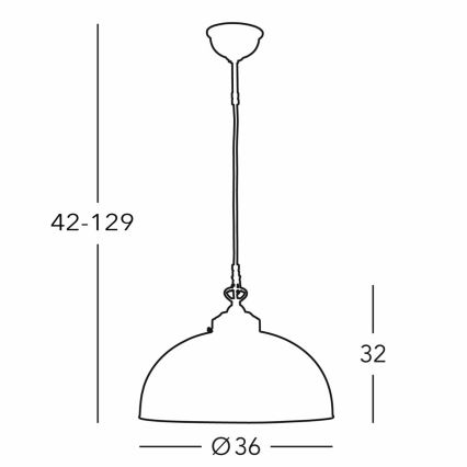 Kolarz 731.32.102 - Kattokruunu johdossa NONNA 1xE27/75W/230V halkaisija 36 cm Peura vihreä